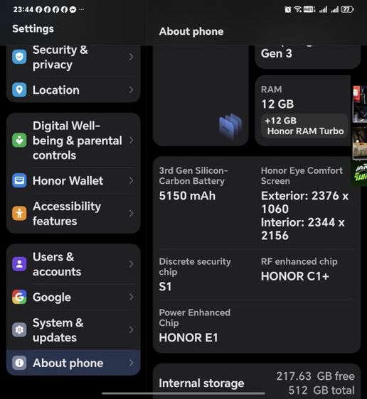 ขาย Honor Magic V3 มือสอง รูปที่ 11