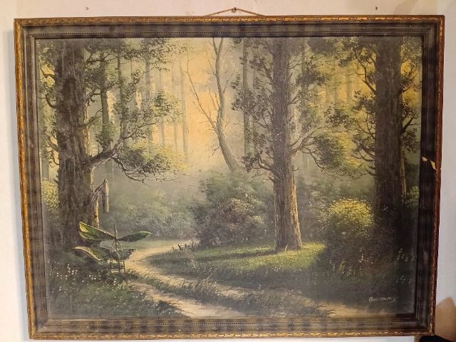 ขายภาพเขียนสีน้ำมันผ้าใบ อายุประมาณ 30 ปีกว่าๆ ศิลปินชาวอเมริกัน 