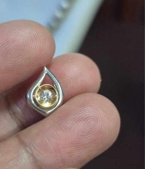 จี้ทองแท้ 14-18k เพชรแท้ 10-13 ตังค์ เพชรสวย vs น้ำงาม เหลี่ยม รูปที่ 3