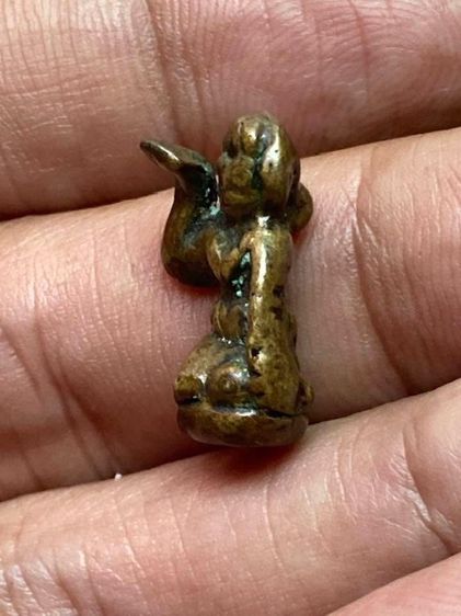 นางกวักหลวงพ่ออิ่ม วัดหัวเขา เนื้อเก่าออกสำริแ รูปที่ 3