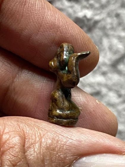 นางกวักหลวงพ่ออิ่ม วัดหัวเขา เนื้อเก่าออกสำริแ รูปที่ 4