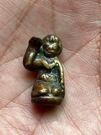 นางกวักหลวงพ่ออิ่ม วัดหัวเขา เนื้อเก่าออกสำริแ