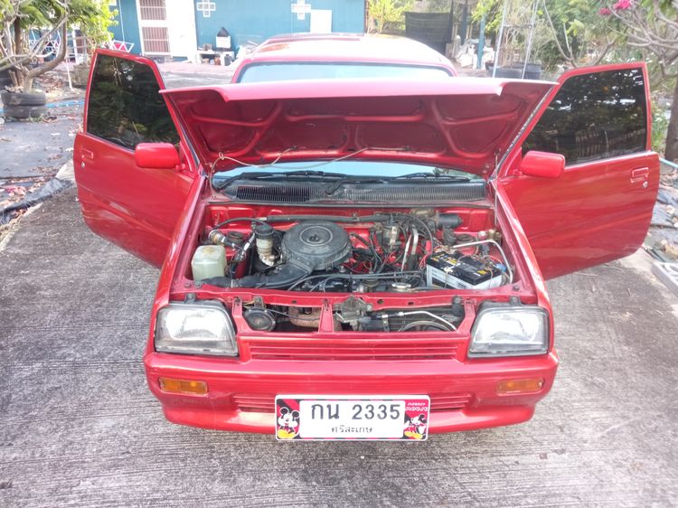 Daihatsu Mira 1991 850 Sedan เบนซิน ไม่ติดแก๊ส เกียร์ธรรมดา ส้ม รูปที่ 4