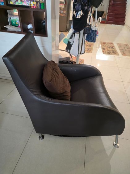 โซฟา เดี่ยว กว้าง 73 ยาว 90 สูง 92 ซม. สีน้ำตาล รูปที่ 4