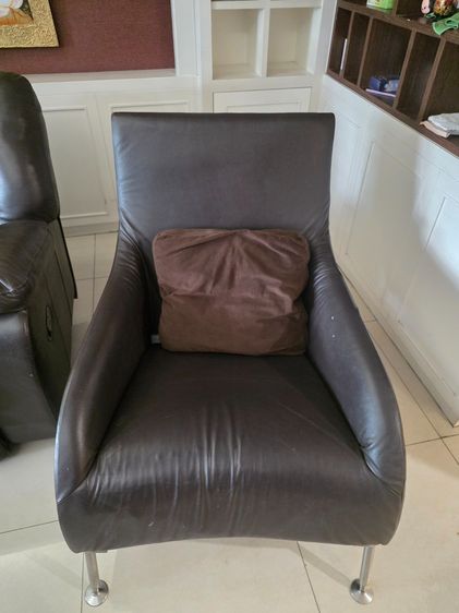 โซฟา เดี่ยว กว้าง 73 ยาว 90 สูง 92 ซม. สีน้ำตาล รูปที่ 2