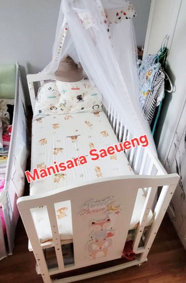 เตียงนอนพร้อมฟูกเด็ก รูปที่ 4