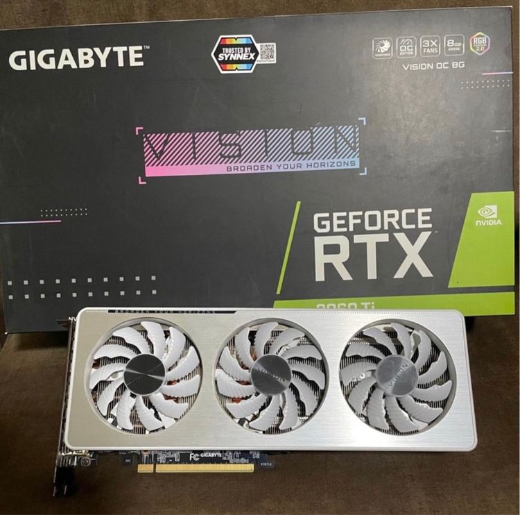 อื่นๆ GIGABYTE GeForce RTX 3060 Ti Vision OC 8GB