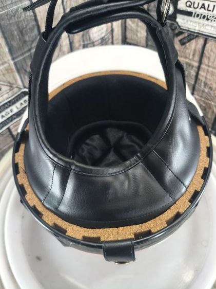 หมวกกันน็อค แนว bozo สภาพสวย มีแกป คอหนัง รูปที่ 9