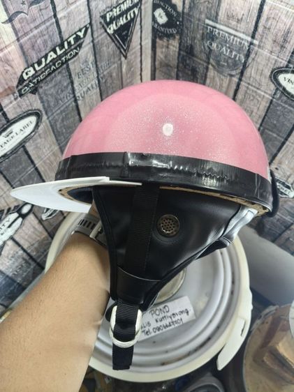 หมวกกันน็อค แนว bozo สภาพสวย มีแกป คอหนัง รูปที่ 6
