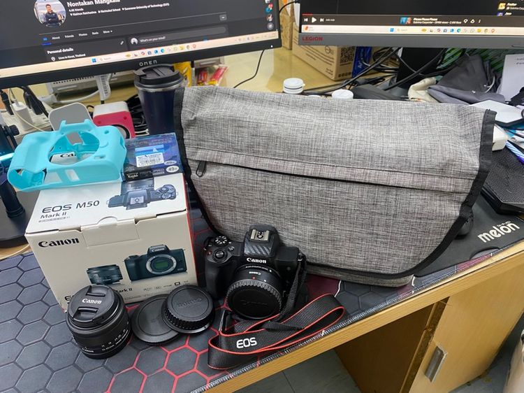 กล้องมิลเลอร์เลส ไม่กันน้ำ กล้อง Canon M50 mark 2