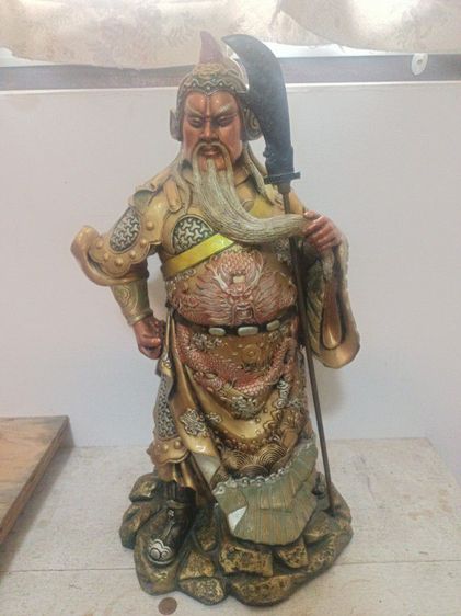 เทพเจ้ากวนอู  สูง18นิ้ว สภาพสวยครับ