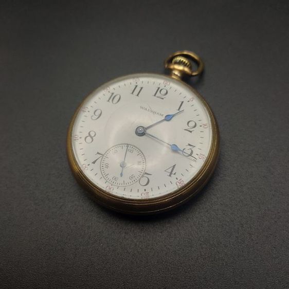 ทอง อื่นๆ นาฬิกาพก โบราณ แบรนด์ WALTHAM เปิดหน้า ตัวเรือนขนาด 47มม. case brand monator ยุคต้น 1900