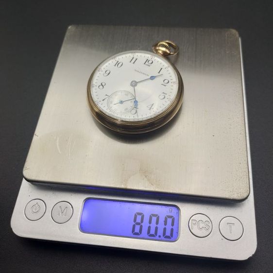 นาฬิกาพก โบราณ แบรนด์ WALTHAM เปิดหน้า ตัวเรือนขนาด 47มม. case brand monator ยุคต้น 1900 รูปที่ 13