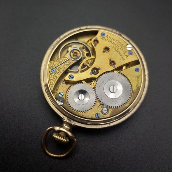 นาฬิกาพก โบราณ แบรนด์ WALTHAM เปิดหน้า ตัวเรือนขนาด 47มม. case brand monator ยุคต้น 1900 รูปที่ 11