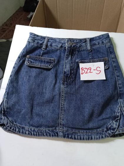กระโปรงยีนส์สั้นนำเข้าจากจีน(มือสอง) รูปที่ 4
