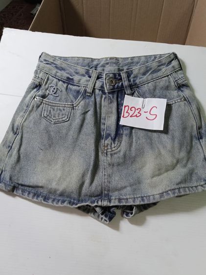 กระโปรงยีนส์สั้นนำเข้าจากจีน(มือสอง) รูปที่ 3