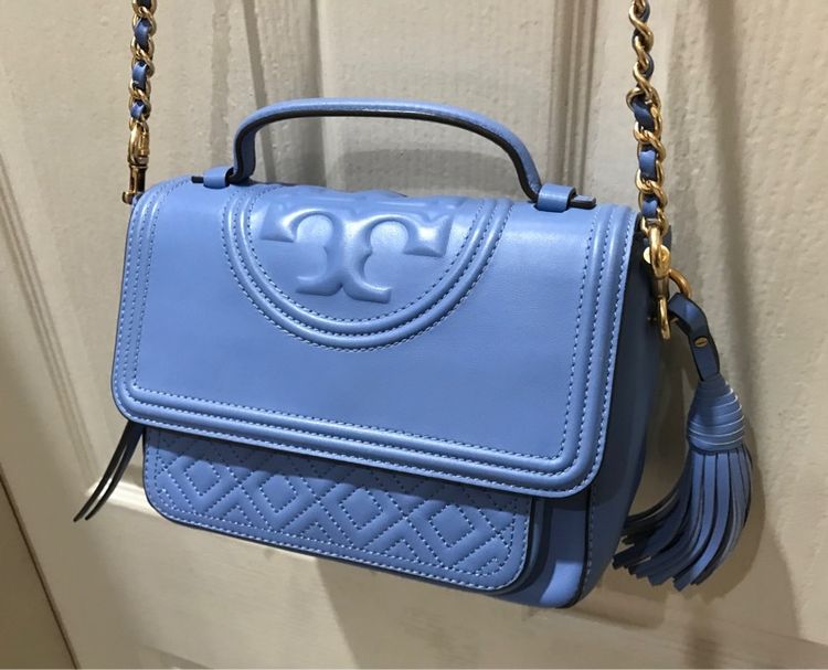 ไม่ระบุ ฟ้า หนังแท้ Tory Burch ของแท้ สภาพดี สายยาว