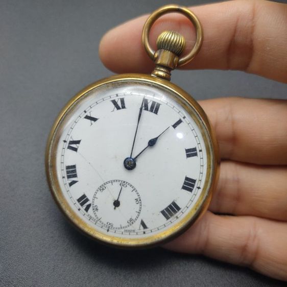 ทอง อื่นๆ นาฬิกาพก โบราณไม่ระบุ แบรนด์ ขนาด 50มม. เครื่องระบบราน ยังเดินได้ดี