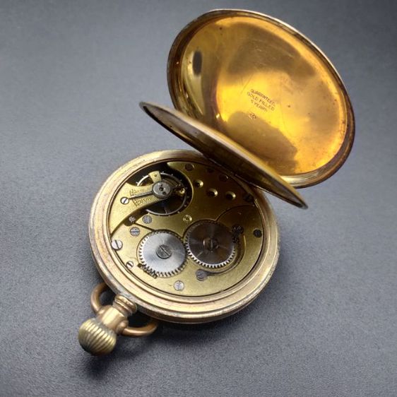 นาฬิกาพก โบราณไม่ระบุ แบรนด์ ขนาด 50มม. เครื่องระบบราน ยังเดินได้ดี รูปที่ 9