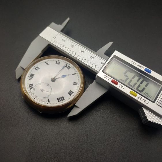 นาฬิกาพก โบราณไม่ระบุ แบรนด์ ขนาด 50มม. เครื่องระบบราน ยังเดินได้ดี รูปที่ 6