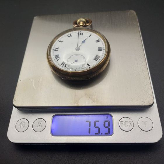 นาฬิกาพก โบราณไม่ระบุ แบรนด์ ขนาด 50มม. เครื่องระบบราน ยังเดินได้ดี รูปที่ 16