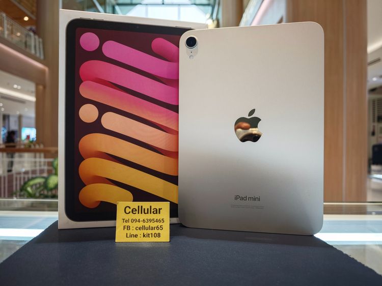 Apple 128 GB iPad mini7 128GB WiFi ไร้รอย ประกันศูนย์ไทย3เดือนกว่า ครบกล่อง