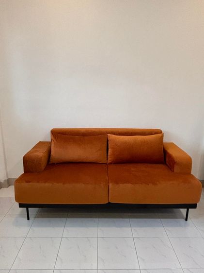 ส้ม ผ้า 3 ที่นั่ง โซฟาใหม่