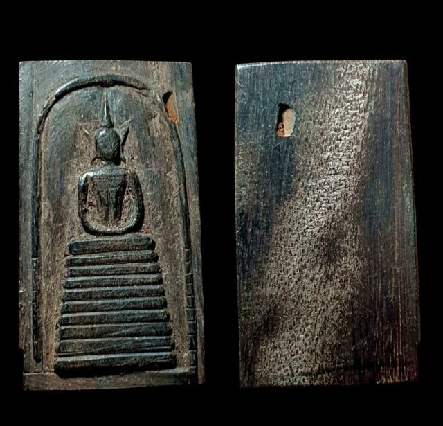 สมเด็จเกะไม้งิ้วดำ พิมพ์9 ชั้น รุ่นผูกพัทธสีมา ปี21 หลวงพ่อกวย วัดโฆสิตาราม จ.ชัยนาท