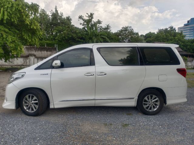 Toyota Alphard 2013 2.4 V Van เบนซิน ไม่ติดแก๊ส เกียร์อัตโนมัติ ขาว รูปที่ 4