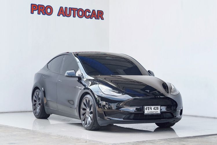 Tesla Model Y 2023 Rear-Wheel Drive Utility-car ไฟฟ้า ไม่ติดแก๊ส เกียร์อัตโนมัติ ดำ รูปที่ 2