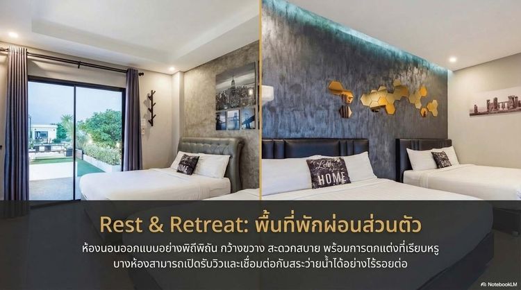 ตกแต่งครบ Modern Chic Pool Villa หัวหิน ความหรูหราแห่งการพักผ่อน รูปที่ 3