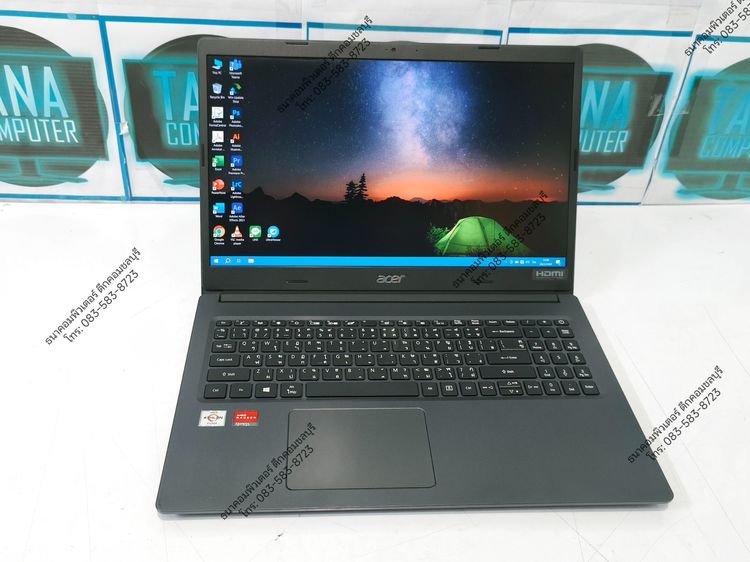 โน๊ตบุคเล่นเกมส์มือสอง Acer AMD Athlon 3050U Ram4GB SSD250GB รูปที่ 2