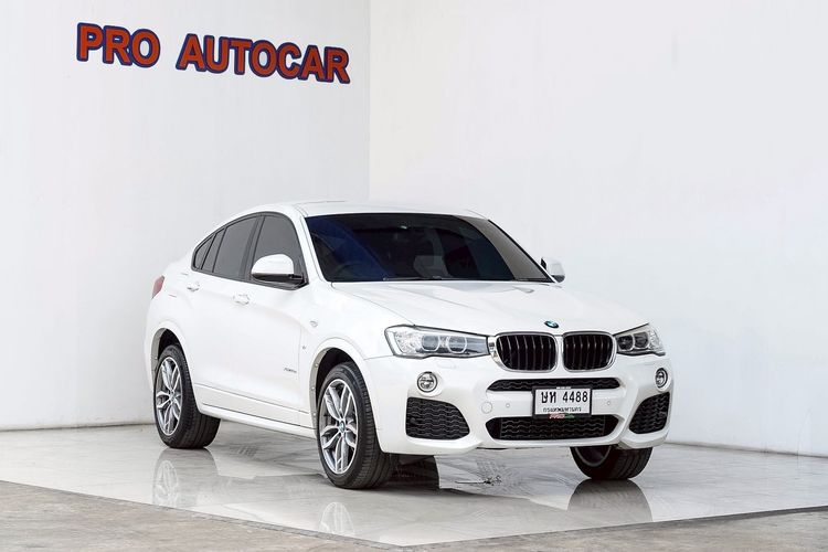 BMW X4 2016 2.0 xDrive20d M Sport 4WD Utility-car ดีเซล ไม่ติดแก๊ส เกียร์อัตโนมัติ ขาว รูปที่ 2