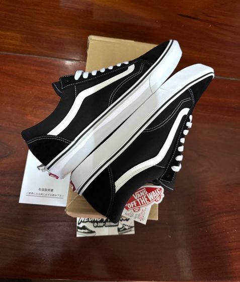 Vans old skool JP 🇯🇵 black white มือ 2  Size 46 Eur 30 Cm 12 US  พร้อมกล่อง ราคา 1,180 ฿  รวมส่ง รูปที่ 10