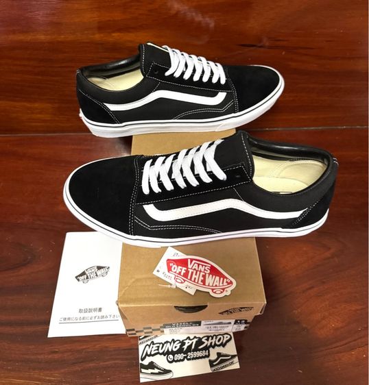 Vans old skool JP 🇯🇵 black white มือ 2  Size 46 Eur 30 Cm 12 US  พร้อมกล่อง ราคา 1,180 ฿  รวมส่ง รูปที่ 4