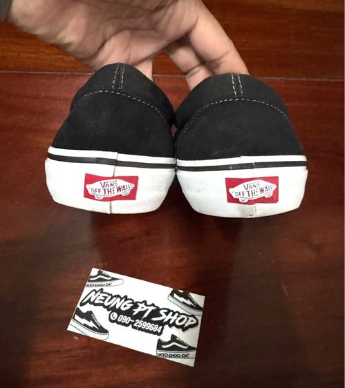 Vans Slip on pro black white มือ 2  Size 43 Eur 28 Cm 10 US ไม่มีกล่อง ราคา 1,060 ฿  รวมส่ง รูปที่ 7
