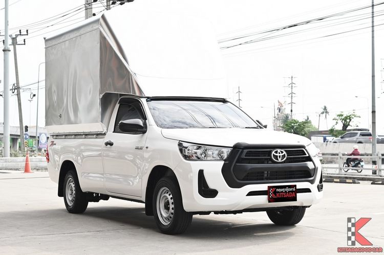 Toyota Hilux Revo 2022 2.4 Entry Pickup ดีเซล ไม่ติดแก๊ส เกียร์ธรรมดา ขาว