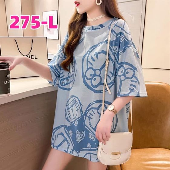 เสื้อยืดover size ลายน่ารักผ้า cotton  รูปที่ 6