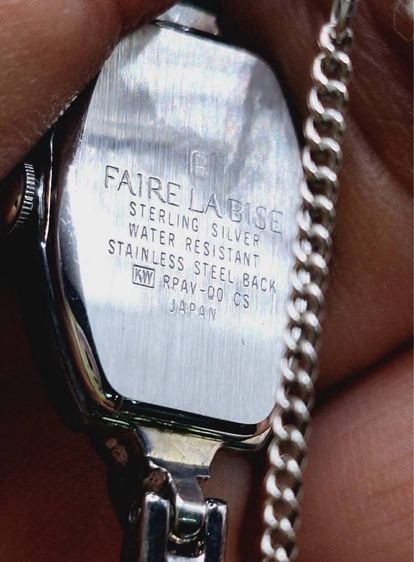 📌 นาฬิกามือสองสตรี เงินแท้ 925  FAIRE LA BISE ระบบควอทซ์  เดินปกติ รูปที่ 3