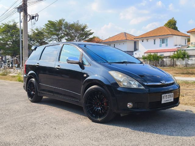 Toyota Wish 2005 2.0 Q Sport Touring II Van เบนซิน ไม่ติดแก๊ส เกียร์อัตโนมัติ ดำ รูปที่ 3