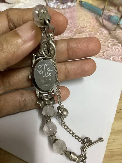 📌นาฬิกาแบรนด์ญี่ปุ่นแท้ เงินแท้  หินโรสควอต🩷🩷 เดินปกติ  รูปที่ 2