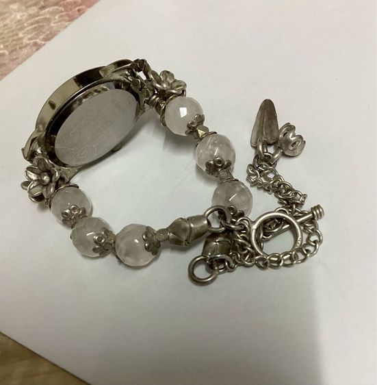 📌นาฬิกาแบรนด์ญี่ปุ่นแท้ เงินแท้  หินโรสควอต🩷🩷 เดินปกติ  รูปที่ 5