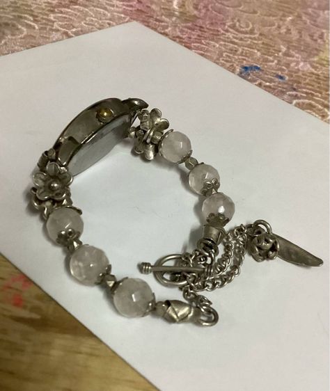 📌นาฬิกาแบรนด์ญี่ปุ่นแท้ เงินแท้  หินโรสควอต🩷🩷 เดินปกติ  รูปที่ 6