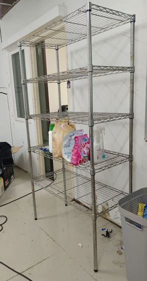 ชั้นสเตนเลส ชั้นตะแกรงเหล็ก ชั้นวางของ ชั้นวางสินค้า อเนกประสงค์ มือสองสภาพดี  

ฝ รูปที่ 4