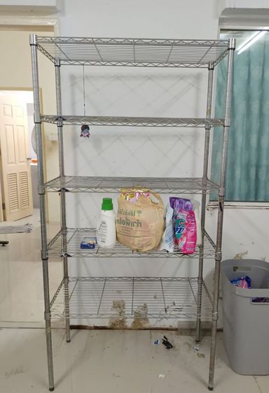 ชั้นสเตนเลส ชั้นตะแกรงเหล็ก ชั้นวางของ ชั้นวางสินค้า อเนกประสงค์ มือสองสภาพดี  

ฝ รูปที่ 2