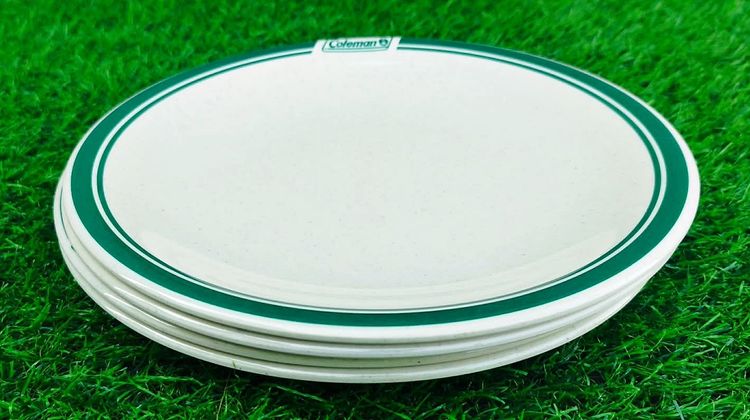 ชุดจาน ถ้วยชาม แคมป์ปิ้ง Coleman รุ่น Enamel Dinnerware  (ชุด จาน ชาม อีนาเมล) มีความทนทานและเหมาะสำหรับใช้งานกลางแจ้ง. รูปที่ 2