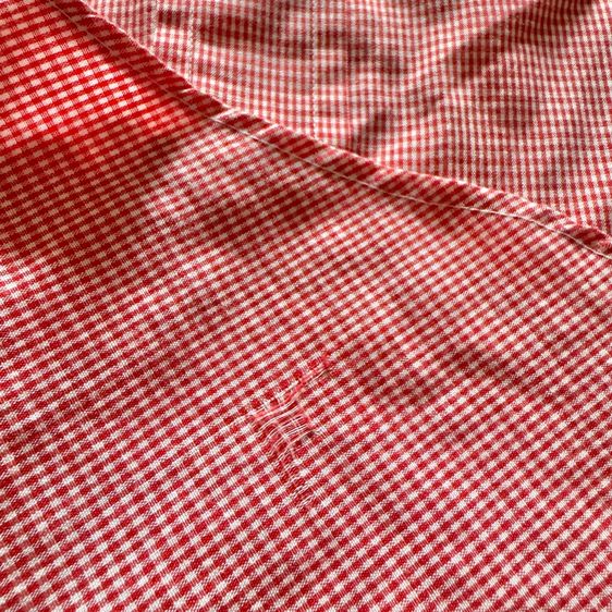 เชิ้ตแขนยาว สีแดง ลายทาง และลายตาราง สภาพดี รูปที่ 16