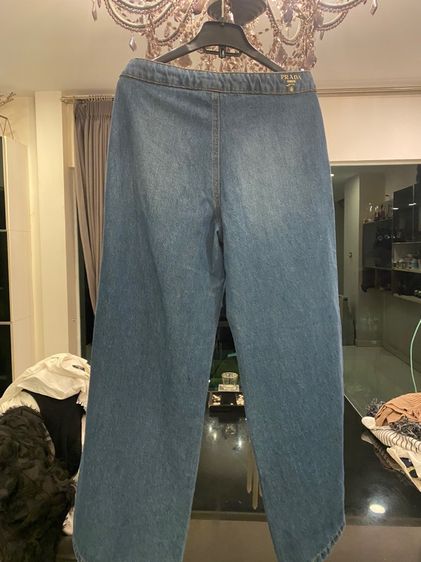 ปราด้า เดนิม กางเกงยีนส์ ทรงขากระบอกกว้าง รูปที่ 9