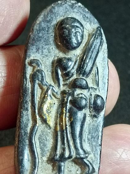 พระสีวลีมีย่ามหลวงพ่อกวยแถมหลวงพ่อรวยเนื้อทองชุบ รูปที่ 3