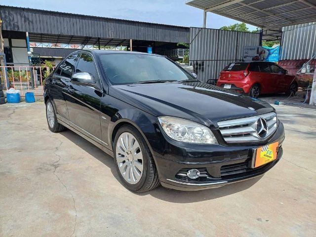 Mercedes-Benz C-Class 2009 C200 Kompressor Sedan เบนซิน ไม่ติดแก๊ส เกียร์อัตโนมัติ ดำ รูปที่ 3